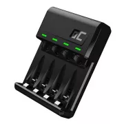 Green Cell VitalCharger für AA AAA R6 R03 Ni-MH-Akkus mit Micro USB und USB-C Anschluss