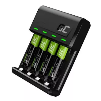 Green Cell GC VitalCharger Set und 4x wiederaufladbare AAA Batterien HR03 800mAh Green Cell GC VitalCharger Set und 4x wiederaufladbare AAA Batterien HR03 800mAh