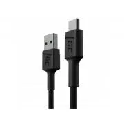 Green Cell Kabel GC PowerStream USB-A – USB-C, 30 cm, Schnellladung Ultra Charge, QC 3.0