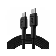 Green Cell Cable GC PowerStream USB-C - USB-C 200cm mit Power Delivery (60W), 480 Mbps, Ultra Charge, QC 3.0