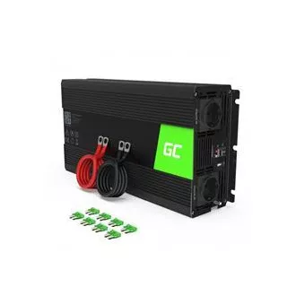 Green Cell Power Inverter 12V bis 230V 1500W/3000W Reine Sinuswelle