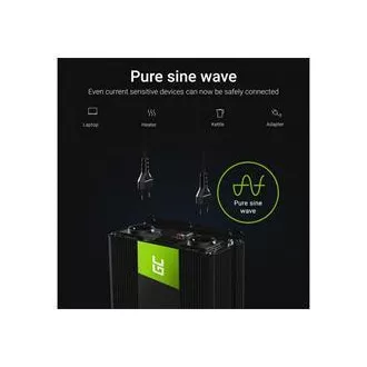 Green Cell Power Inverter 12V bis 230V 1500W/3000W Reine Sinuswelle