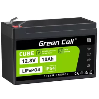 Green Cell CUBE LiFePO4 Akku 10Ah 12,8V 128Wh Lithiumeisenphosphat für Stromversorgung und Notbeleuchtung, Zentraleinheiten Green Cell CUBE LiFePO4 Akku 10Ah 12,8V 128Wh Lithiumeisenphosphat für Stromversorgung und Notbeleuchtung, Zentraleinheiten