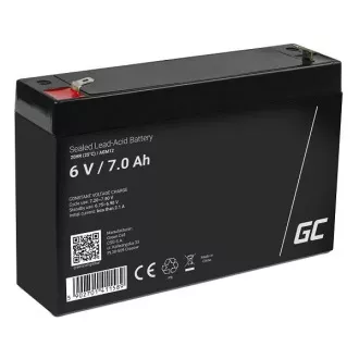 Green Cell AGM VRLA 6V 7Ah wartungsfreie Batterie für die Alarmanlage, Registrierkasse, Spielzeug Green Cell AGM VRLA 6V 7Ah wartungsfreie Batterie für die Alarmanlage, Registrierkasse, Spielzeug