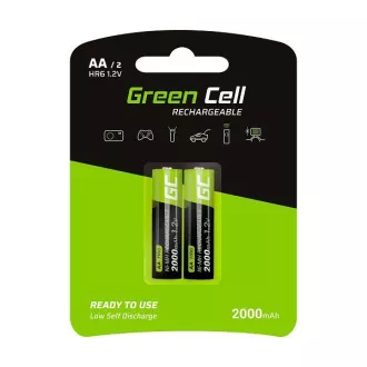 Green Cell Wiederaufladbare Batterien 2x AA HR6 2000mAh Green Cell Wiederaufladbare Batterien 2x AA HR6 2000mAh