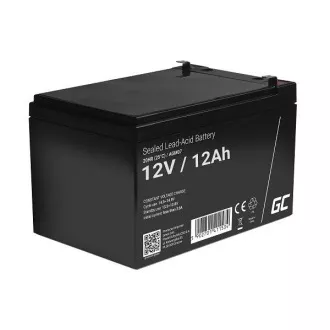 Green Cell AGM VRLA 12V 12Ah wartungsfreie Batterie für die Alarmanlage, Registrierkasse, Spielzeug
