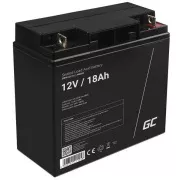 Green Cell AGM VRLA 12V 18Ah wartungsfreie Batterie für Rasenmäher, Motorroller, Boot, Rollstuhl