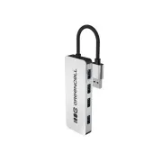Green Cell USB-A 4-in-1 HUB (4×USB 3.0) - 5 Gbps Übertragungsgeschwindigkeit, Aluminiumgehäuse