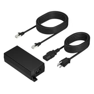 Poly PoE   65-W-2,5-G-Adapter mit 3,66 m langem CAT6A-Kabel und Netzteil