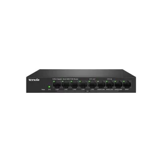 Tenda G0-8G-PoE - Gigabit PoE Router, 9x RJ45, MultiWAN, 8x PoE 802.3af/at, 10/100/1000Mbps