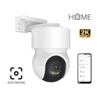 iGET HOME Camera CS8 Weiß - Kabellose 2K-Außenkamera, automatische Verfolgung, IP65-Schutz, Ton