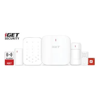 iGET SECURITY M6-4G Premium – Intelligentes drahtloses 4G-LTE-/WLAN-/Ethernet-/GSM-Sicherheitssystem mit Steuerung von IP-Kameras