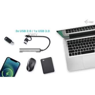 I-Tec USB-A/USB-C Metall-HUB 1x USB-C 3.1   3x USB 2.0