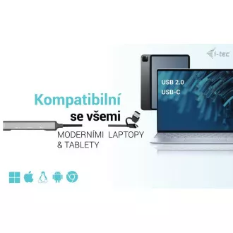 I-Tec USB-A/USB-C Metall-HUB 1x USB-C 3.1   3x USB 2.0