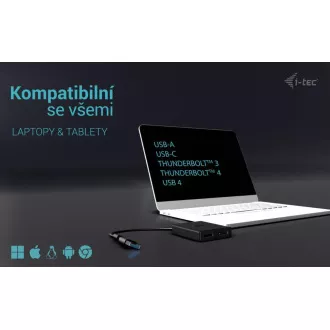 I-Tec USB-A/USB-C Dual 4K DP Video Adapter