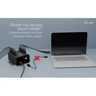 I-tec USB-C/USB-A Metall Lade Daten HUB, 15W pro Anschluss, 10x USB-C, 180W