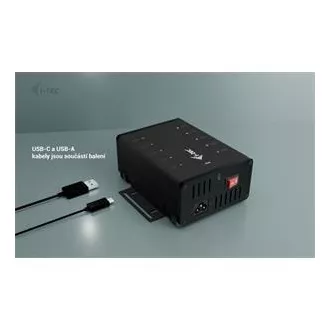 I-tec USB-C/USB-A Metall Lade Daten HUB, 15W pro Anschluss, 10x USB-C, 180W