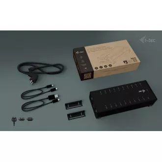I-tec USB-C/USB-A Metall Lade Daten HUB, 15W pro Anschluss, 20x USB-C, 360W I-tec USB-C/USB-A Metall Lade Daten HUB, 15W pro Anschluss, 20x USB-C, 360W