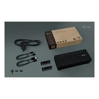 I-tec USB-C/USB-A Metall Lade Daten HUB, 15W pro Anschluss, 20x USB-C, 360W I-tec USB-C/USB-A Metall Lade Daten HUB, 15W pro Anschluss, 20x USB-C, 360W