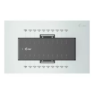 I-tec USB-C/USB-A Metall Lade Daten HUB, 15W pro Anschluss, 20x USB-C, 360W I-tec USB-C/USB-A Metall Lade Daten HUB, 15W pro Anschluss, 20x USB-C, 360W