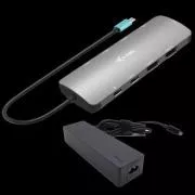 I-tec USB-C Metal Nano 2x HDMI Docking Station, PD 100W   Ladegerät 100W (Bundle)