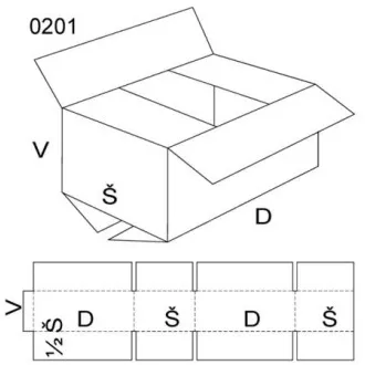 Klappenbox, Größe 1, FEVCO 0201, 220 x 80 x 160 mm Klappenbox, Größe 1, FEVCO 0201, 220 x 80 x 160 mm