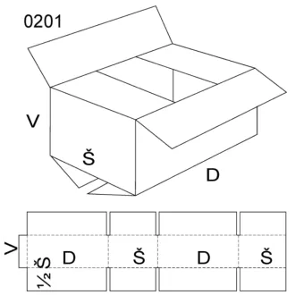 THIMM-Verpackung Klappenbox, Größe 4, FEVCO 0201, 370 x 220 x 270 mm