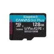 KINGSTON 128GB microSDXC Canvas Go Plus Gen4 200MB/s A2 U3 V30 Karte ohne Adapter
