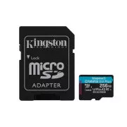 KINGSTON 256GB microSDXC Canvas Go Plus Gen4 200MB/s A2 U3 V30 Karte   Adapter