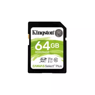 KINGSTON 64GB SDXC CANVAS Plus Class10 UHS-I 100MB/s Lesen Flash-Karte Gen3 KINGSTON 64GB SDXC CANVAS Plus Class10 UHS-I 100MB/s Lesen Flash-Karte Gen3