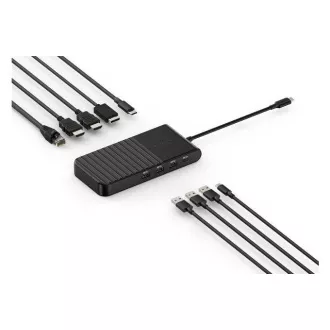 Kensington UH1500P EQ USB-C Mobile Docking Station mit Unterstützung für 3 Monitore