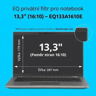 Kensington EQ Privatsphärenfilter für 13,3-Zoll-Laptops im 16:9-Format