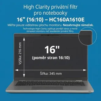 Kensington High Clarity Privatfilter für Laptop 16'' 16:10 Kensington High Clarity Privatfilter für Laptop 16'' 16:10