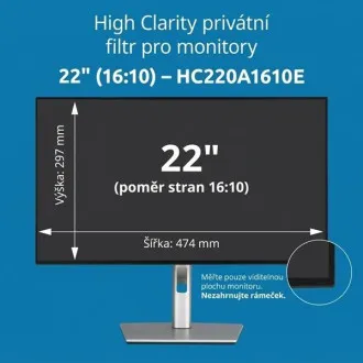 Kensington High Clarity Sichtschutzfilter für 22-Zoll-Monitor (16:10) Kensington High Clarity Sichtschutzfilter für 22-Zoll-Monitor (16:10)