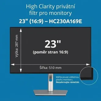 Kensington High Clarity Privatsphärenfilter für 23-Zoll-Monitor im 16:9-Format