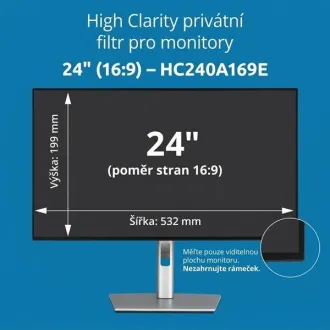 Kensington High Clarity Private Filter für 24'' 16:9 Monitor