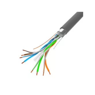 LANBERG FTP-Kabel CAT.6, Cu, Länge 305m, grau, CPR Fluke geprüft, PVC LANBERG FTP-Kabel CAT.6, Cu, Länge 305m, grau, CPR Fluke geprüft, PVC