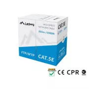 LANBERG LAN KABEL CAT.5E FTP 305M SOLID CU GRAU CPR   FLUKE BESTANDEN