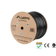 LANBERG LAN KABEL CAT.6 FTP 305M FEST OUTDOOR CU SCHWARZ FLUKE HANDED OVER