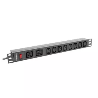 LANBERG 19" 1U 16A 2M 2X C19 8X IEC C13 BUCHSEN SCHWARZ C20 LANBERG 19" 1U 16A 2M 2X C19 8X IEC C13 BUCHSEN SCHWARZ C20