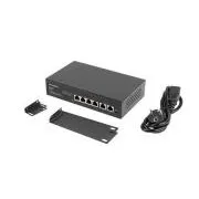 LANBERG SWITCH 4X 100MB POE /2X 100MB UNMANAGED RACK 10"/19" FAST ETHERNET 60W