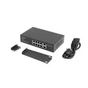 LANBERG SWITCH 8X 100MB POE /2X 1GB UNMANAGED RACK 10"/19" GIGABIT ETHERNET 120W