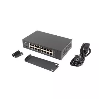 LANBERG SWITCH RSGE-16 16X 1GB GIGABIT ETHERNET UNMANAGED RACK 10"/19" LANBERG SWITCH RSGE-16 16X 1GB GIGABIT ETHERNET UNMANAGED RACK 10"/19"