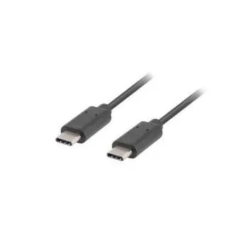 LANBERG USB-C-Kabel M/M 2.0, 1 m, schwarz