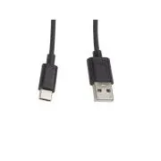 LANBERG USB-C(M)->USB-A(M) 2.0-Kabel, 1 m, schwarz