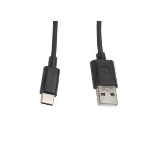 LANBERG USB-C(M)->USB-A(M) 2.0-Kabel, 1 m, schwarz