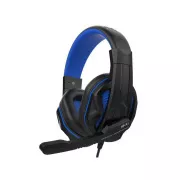 LEXIP STEELPLAY - HP41 KABELGEBUNDENER KOPFHÖRER MIT MIKROFON, SCHWARZ/BLAU