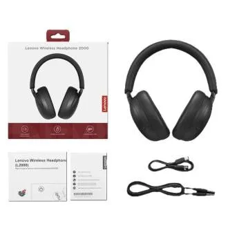 Lenovo Wireless Headphone 2000 = kabellos (BT 6.0), Ohrmuschel-Kopfhörer, schwarz Lenovo Wireless Headphone 2000 = kabellos (BT 6.0), Ohrmuschel-Kopfhörer, schwarz