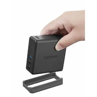 Lenovo Charging GaN Dock = tragbare USB-C-Dockingstation mit einer Leistung von bis zu 60 W Lenovo Charging GaN Dock = tragbare USB-C-Dockingstation mit einer Leistung von bis zu 60 W