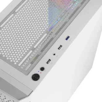 LOGIC PC-Gehäuse Aramis ARGB MIDI 1x USB 3.0, 2x USB 2.0 Audio, weiß, ohne Netzteil LOGIC PC-Gehäuse Aramis ARGB MIDI 1x USB 3.0, 2x USB 2.0 Audio, weiß, ohne Netzteil